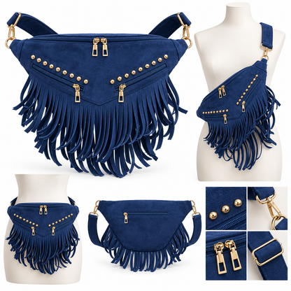 Kalira – Suede Fringe Waist Bag