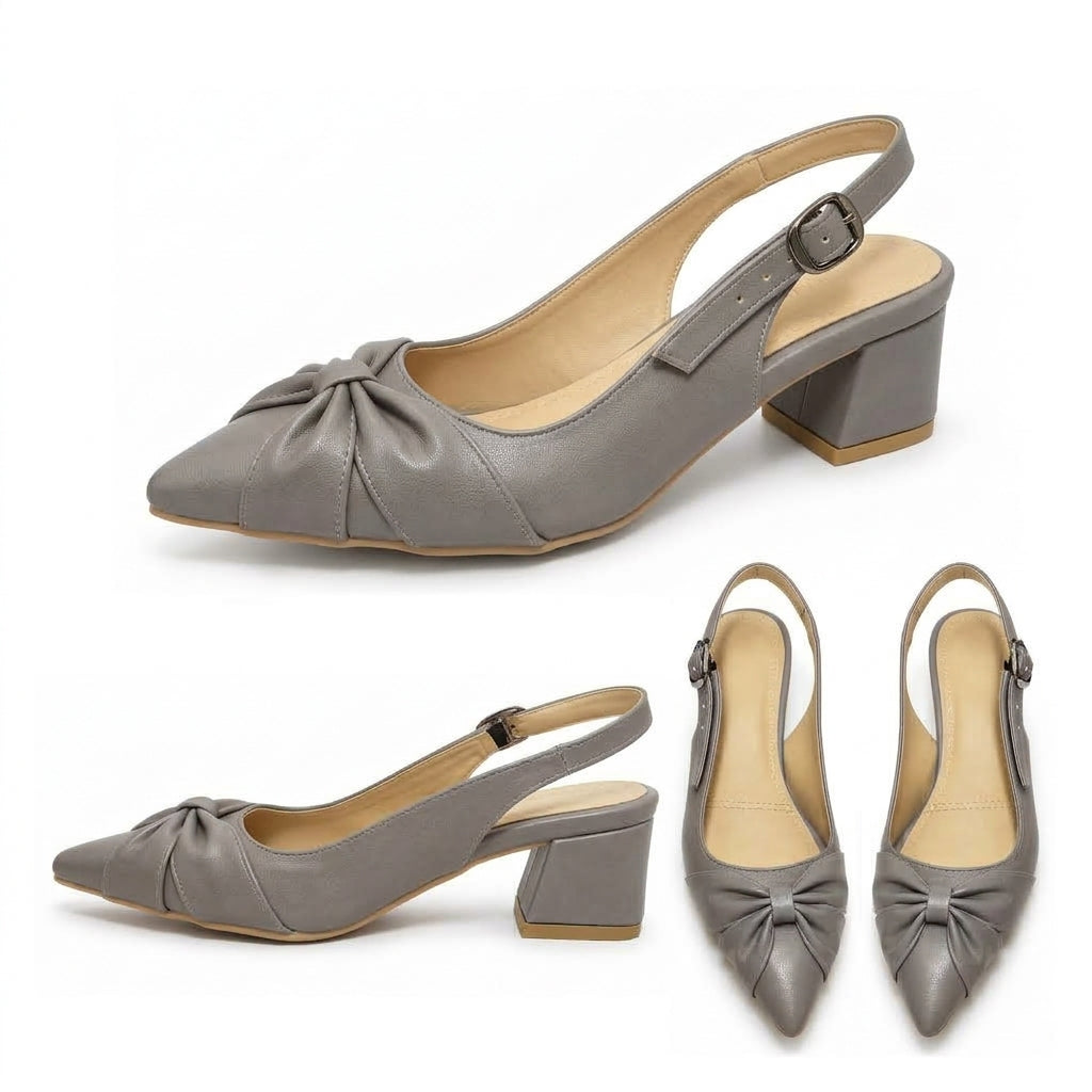 Vera – Knot Slingback Heel