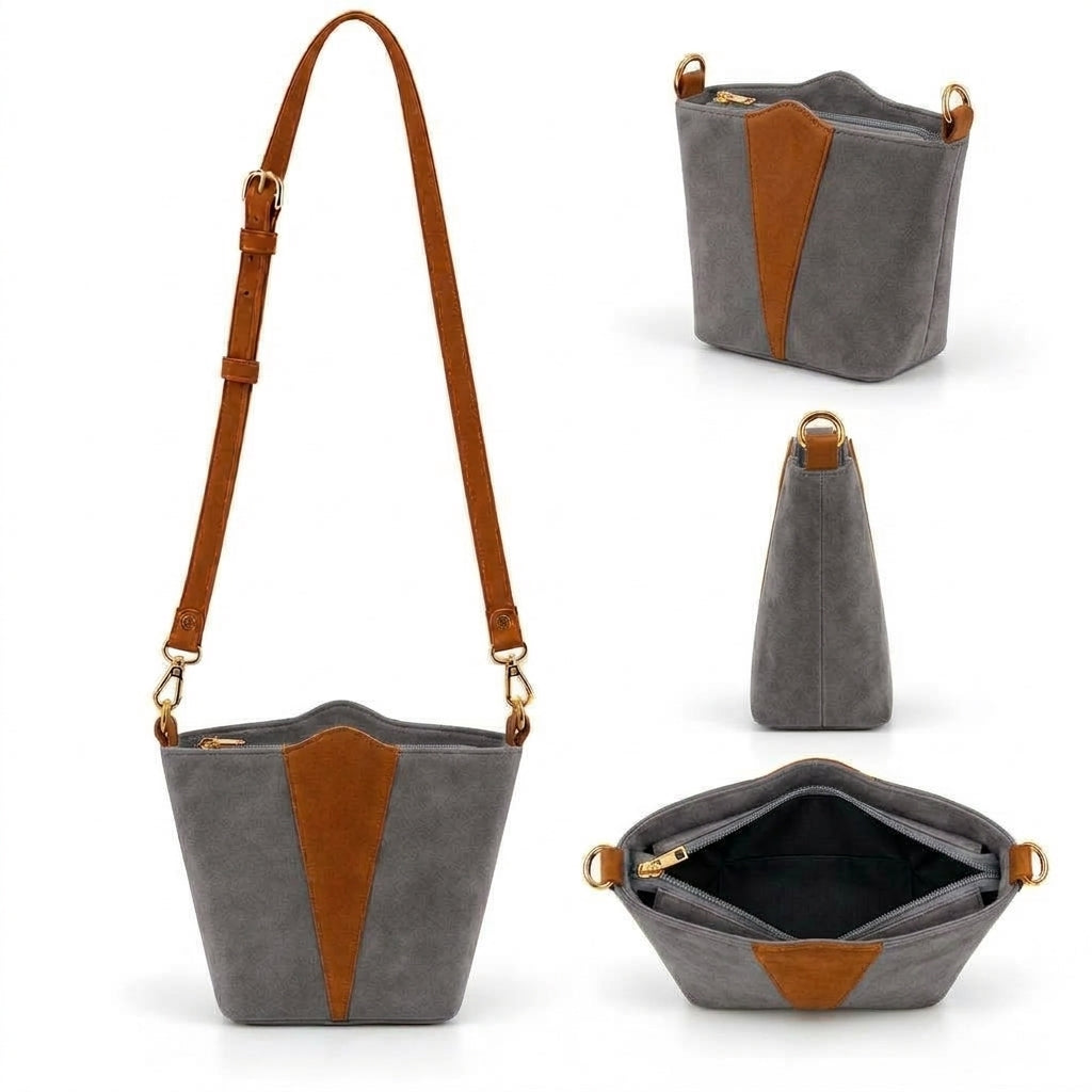Treviso – Contrast Panel Crossbody Bag