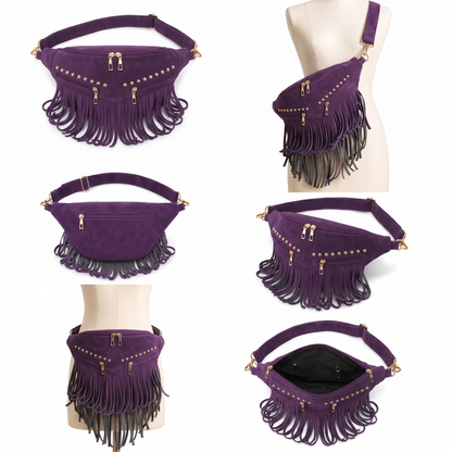 Kalira – Suede Fringe Waist Bag