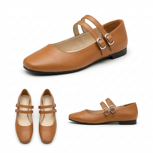 Chiara – Square Toe Flat Deal