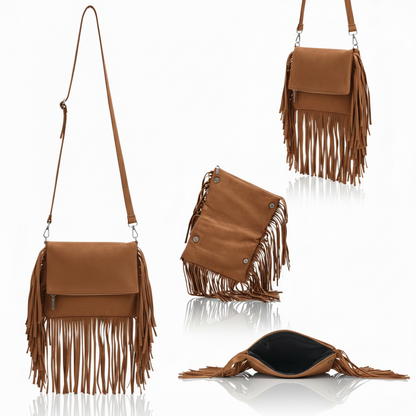 Juno – Suede Fringe Crossbody