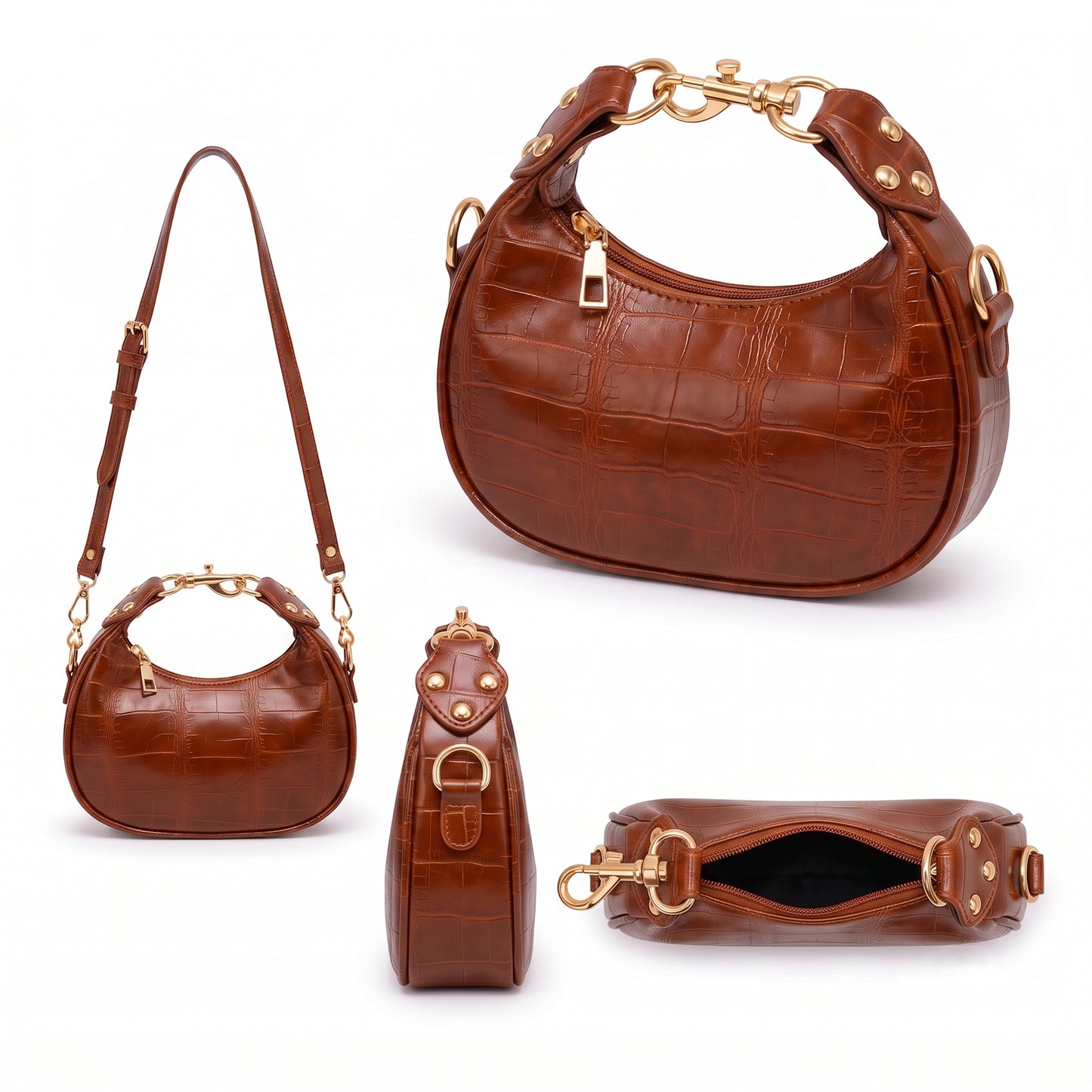 Savannah – Croc Shoulder Bag