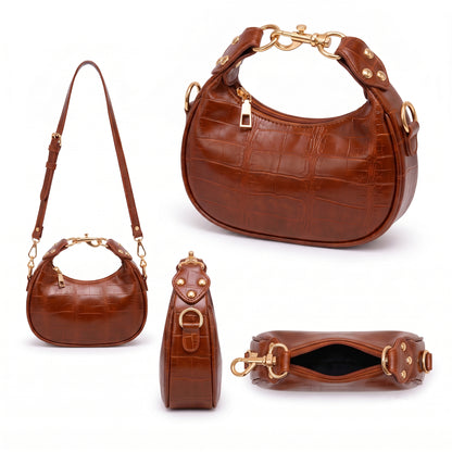 Savannah – Croc Shoulder Bag