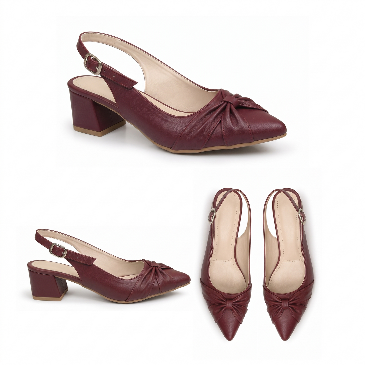 Vera – Knot Slingback Heel