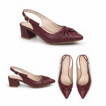 Vera – Knot Slingback Heel