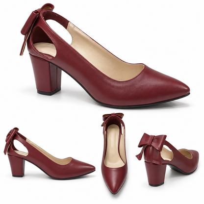 Anaya – Bow Mid Heel