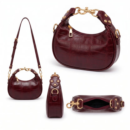 Savannah – Croc Shoulder Bag