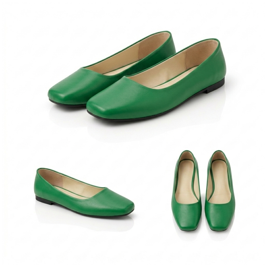 Lora – Square Toe Flat