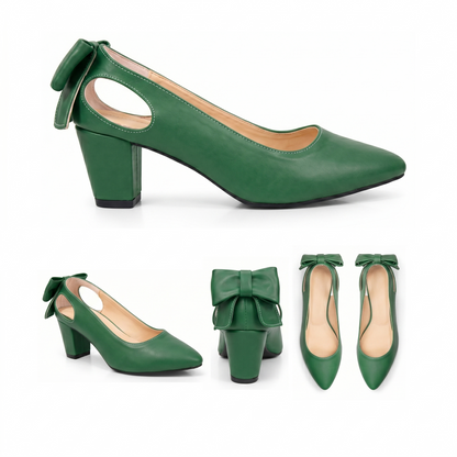Anaya – Bow Mid Heel