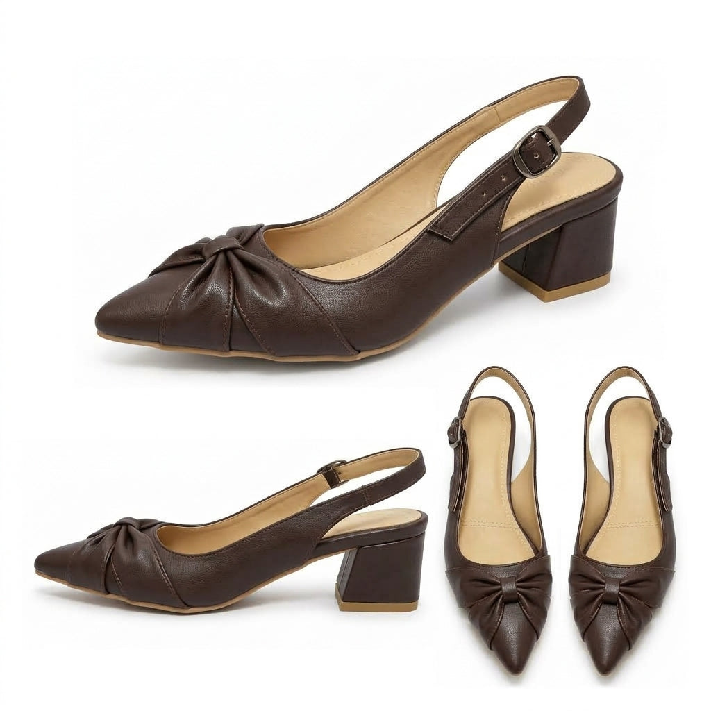Vera – Knot Slingback Heel