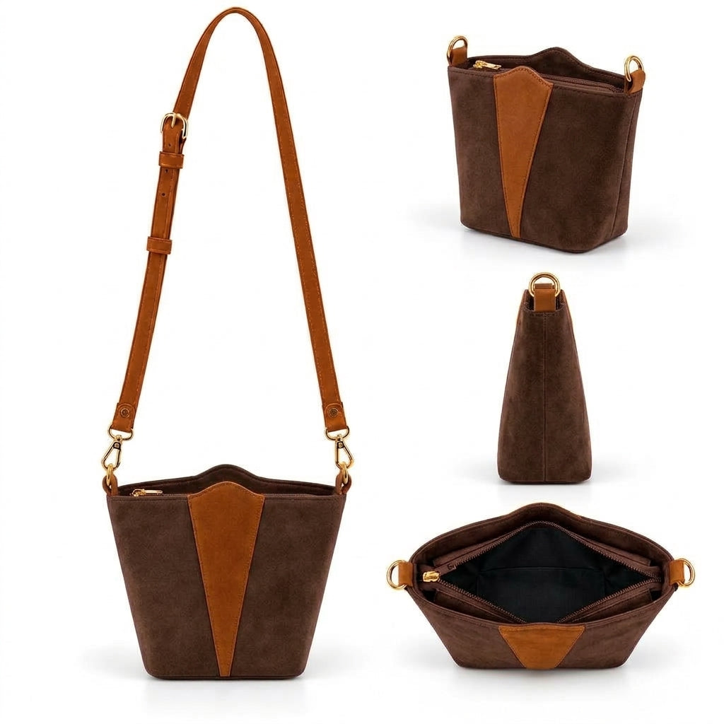 Treviso – Contrast Panel Crossbody Bag