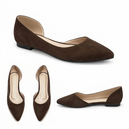 Nora – Suede Flat