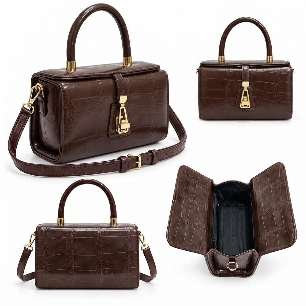 Savelle – Croc Top Handle Bag