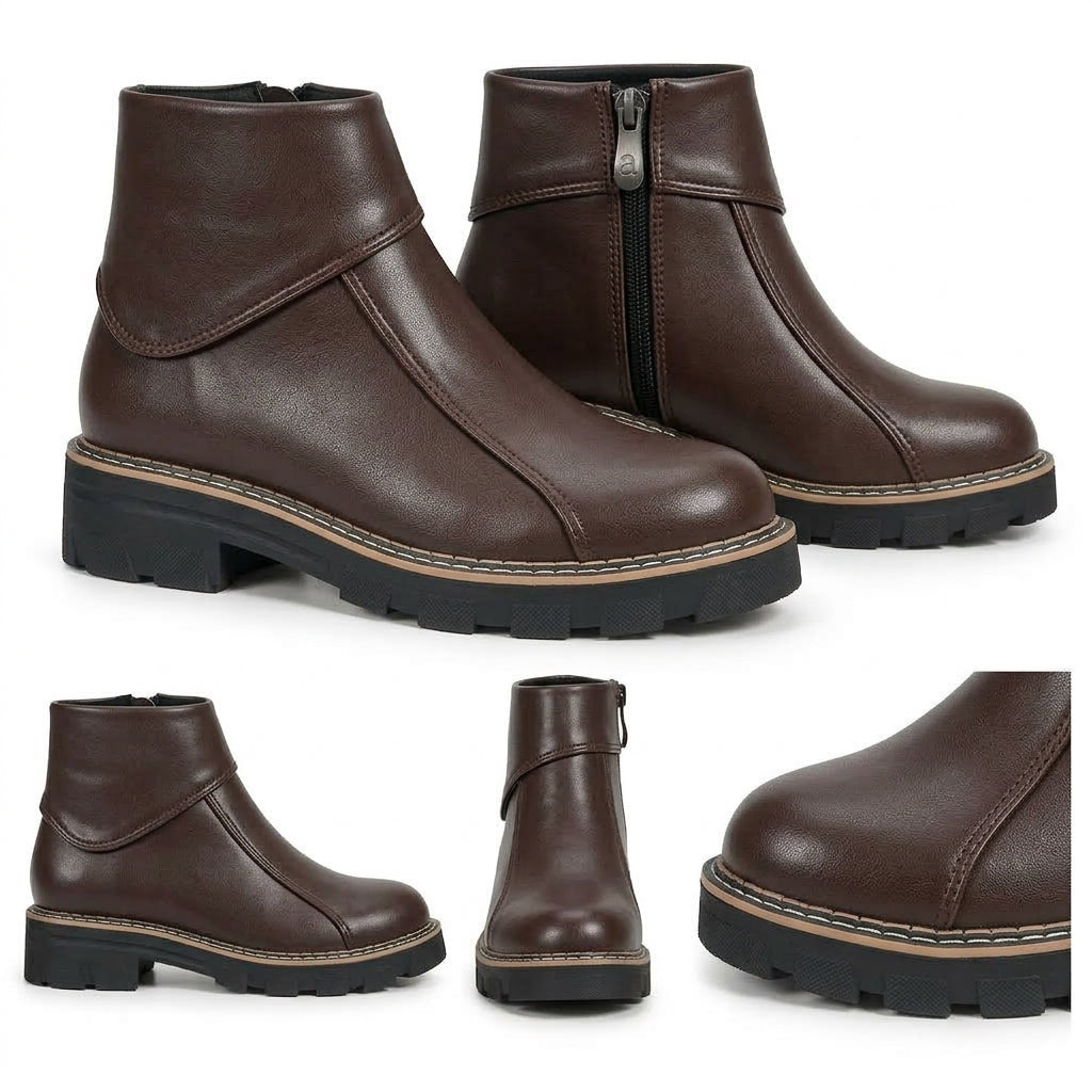 Córdoba – Sculpted Collar Ankle Boots