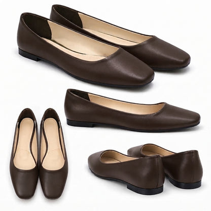 Lora – Square Toe Flat
