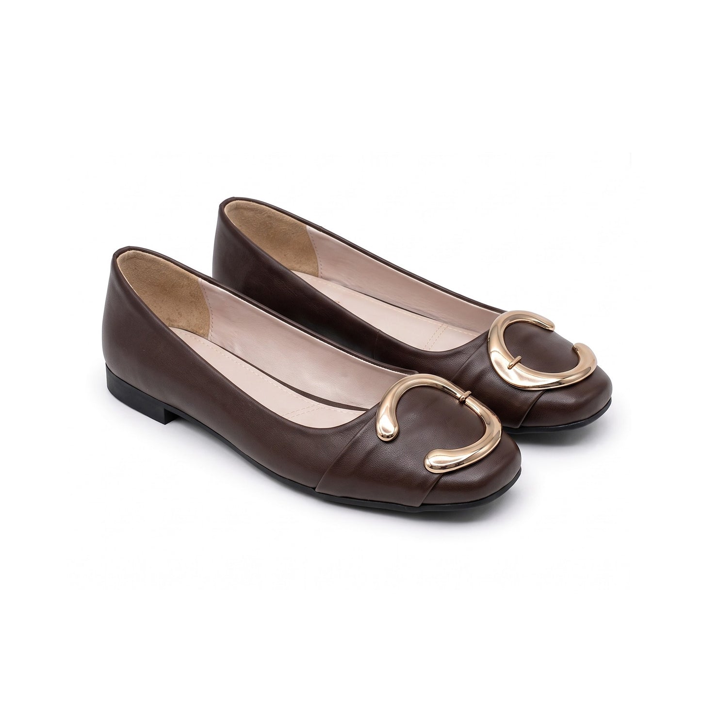 Calyra – Gold Accent Flats