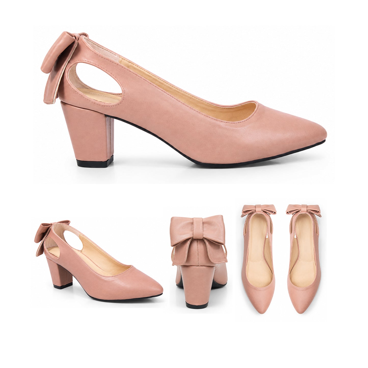 Anaya – Bow Mid Heel