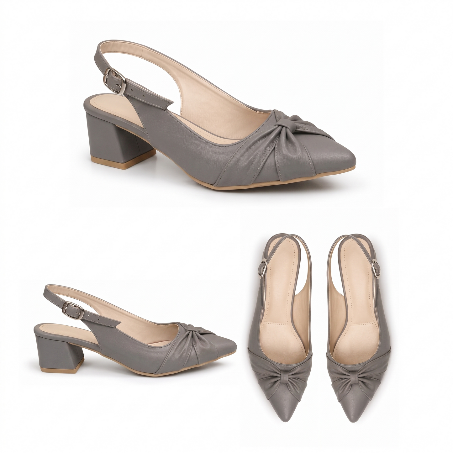 Vera – Knot Slingback Heel