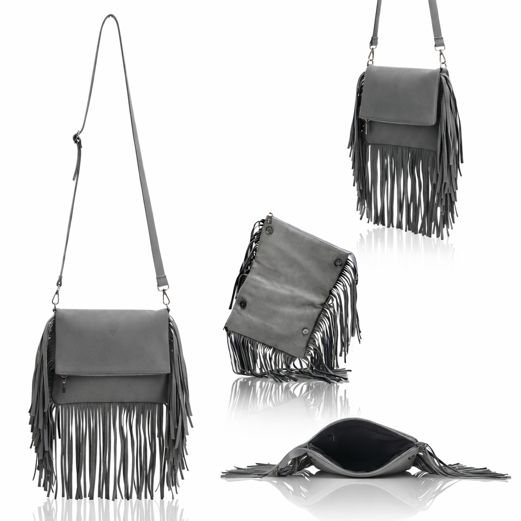 Juno – Suede Fringe Crossbody