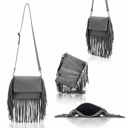 Juno – Suede Fringe Crossbody