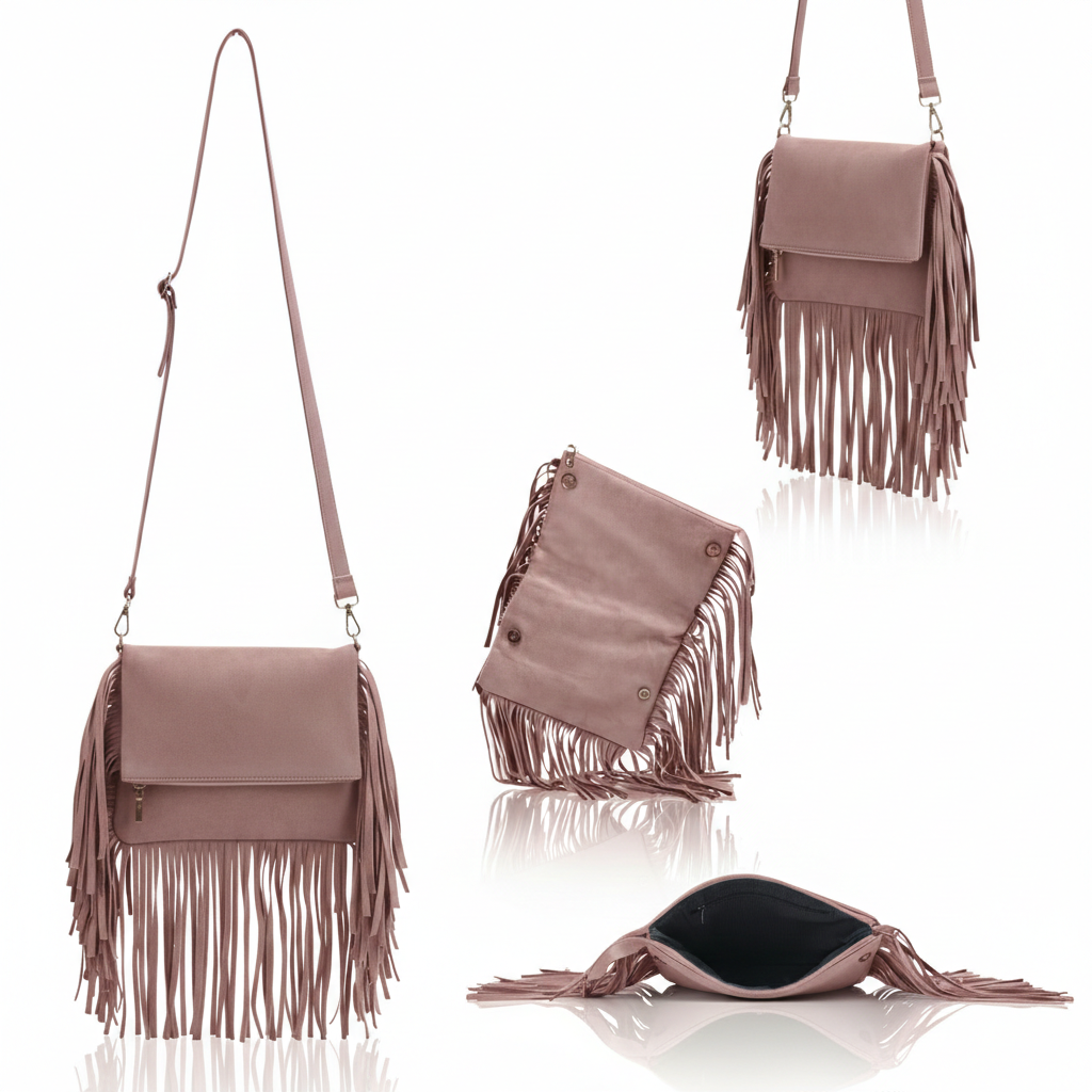 Juno – Suede Fringe Crossbody