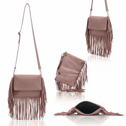 Juno – Suede Fringe Crossbody
