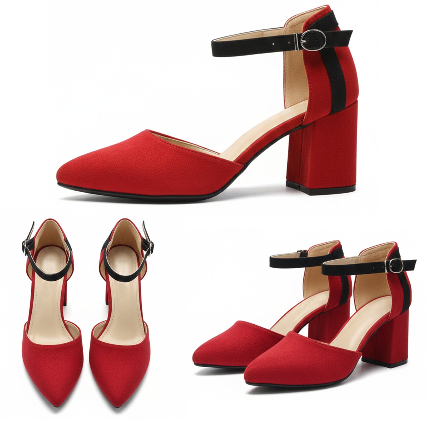 Liza – Suede Mid Block Heel