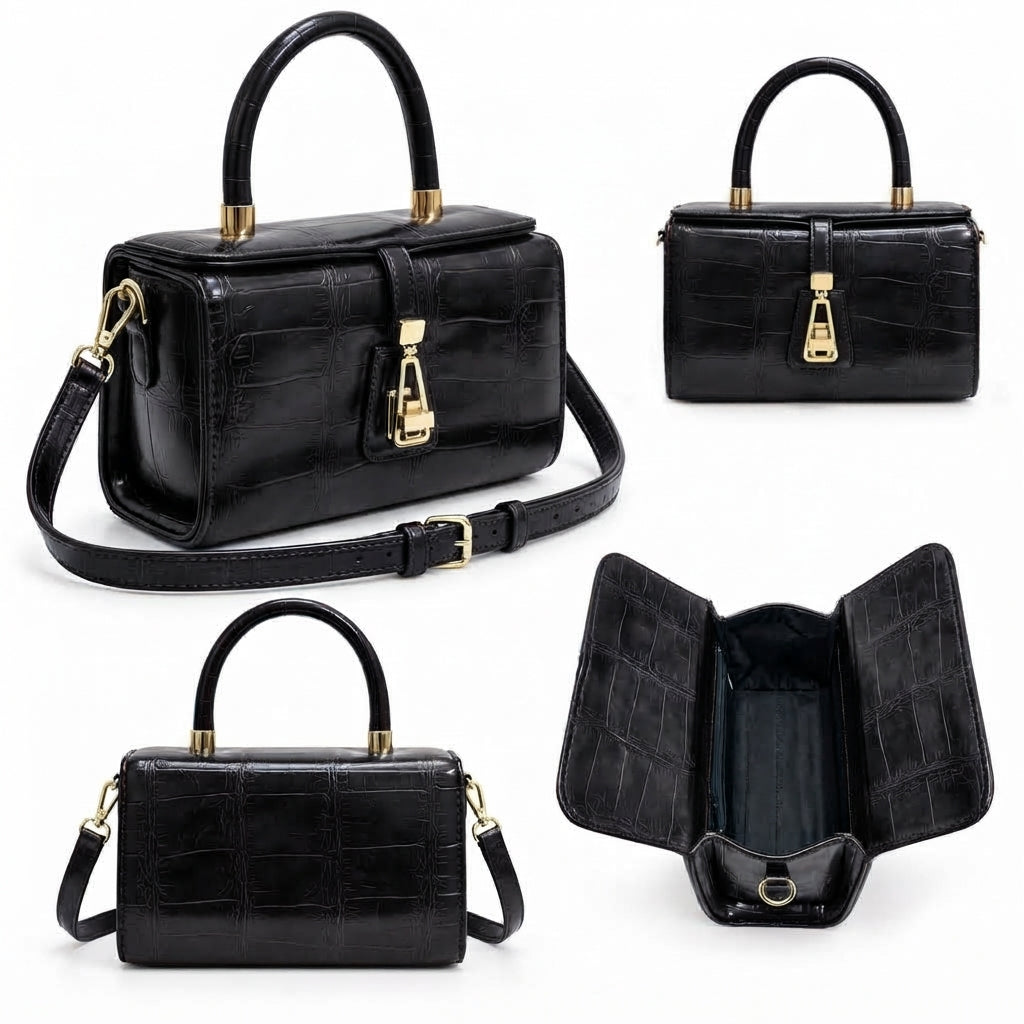 Savelle – Croc Top Handle Bag