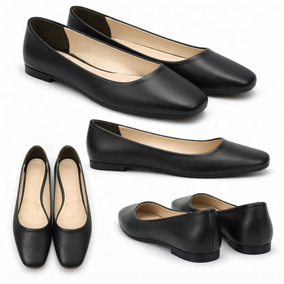 Lora – Square Toe Flat