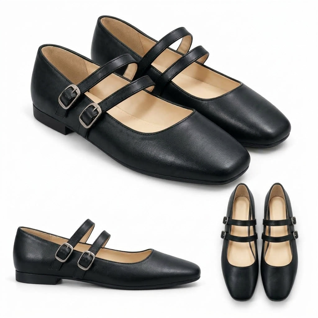 Chiara – Square Toe Flat