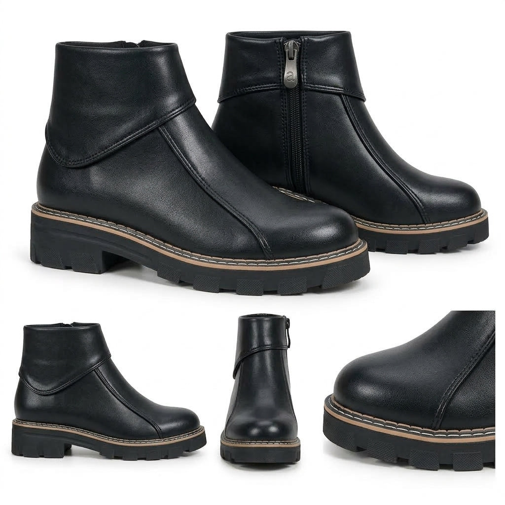 Córdoba – Sculpted Collar Ankle Boots