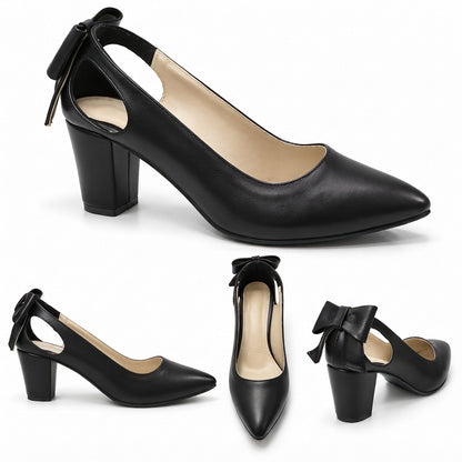 Anaya – Bow Mid Heel