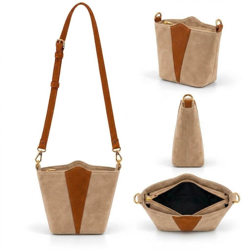 Treviso – Contrast Panel Crossbody Bag