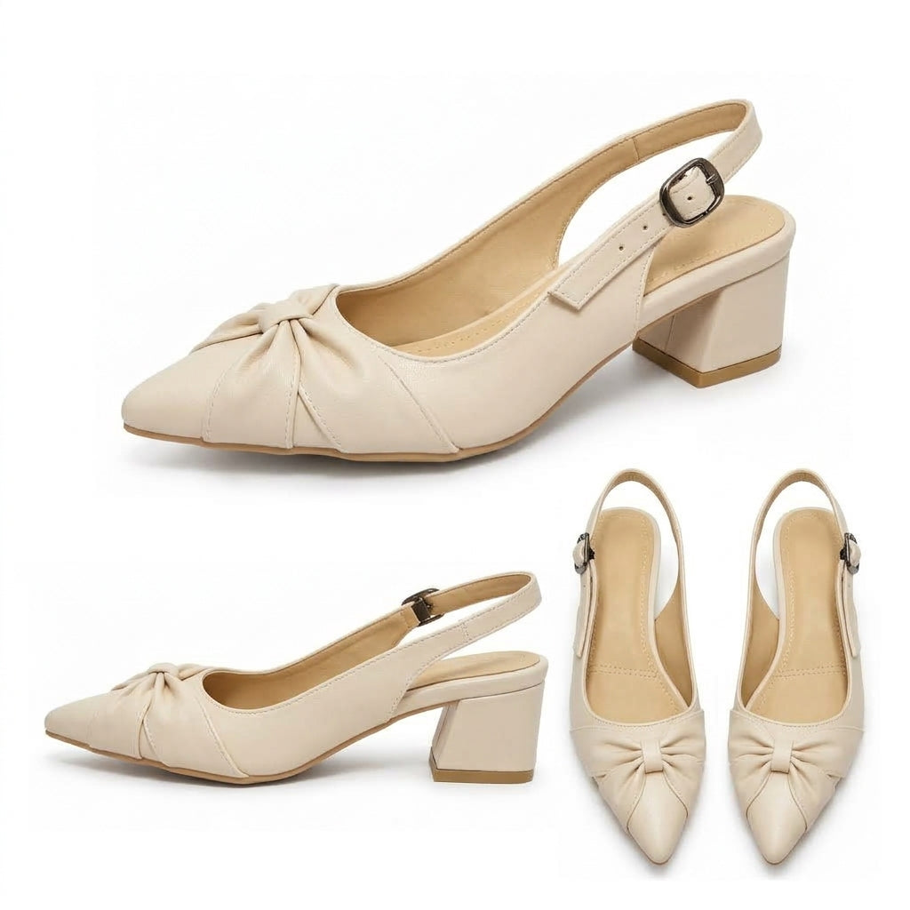Vera – Knot Slingback Heel