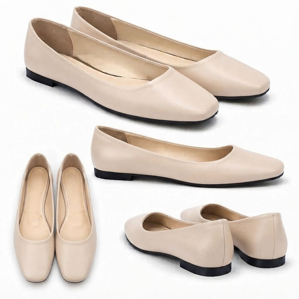 Lora – Square Toe Flat