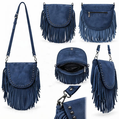 Ira – Suede Fringe Crossbody