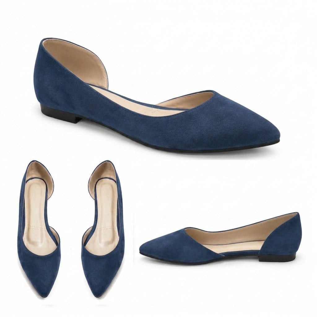 Nora – Suede Flat