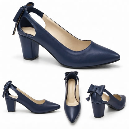 Anaya – Bow Mid Heel