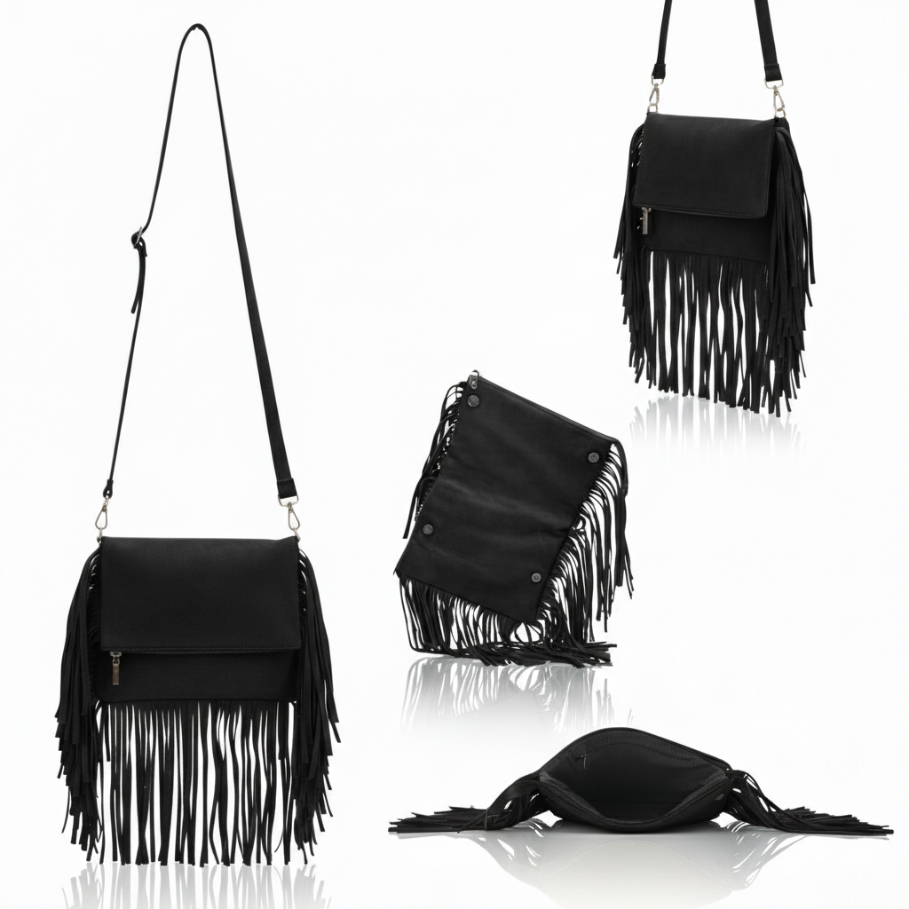 Juno – Suede Fringe Crossbody