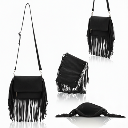 Juno – Suede Fringe Crossbody