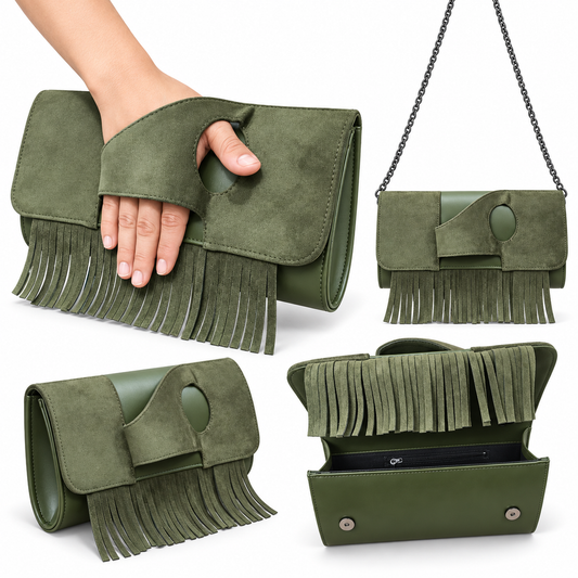 Granada – Fringe Convertible Clutch