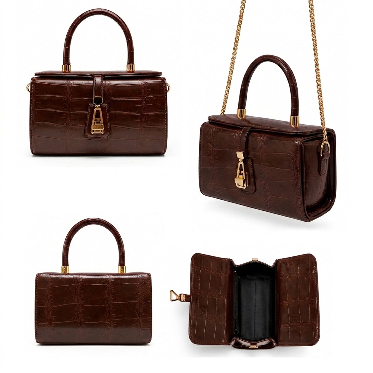 Savelle – Croc Top Handle Bag