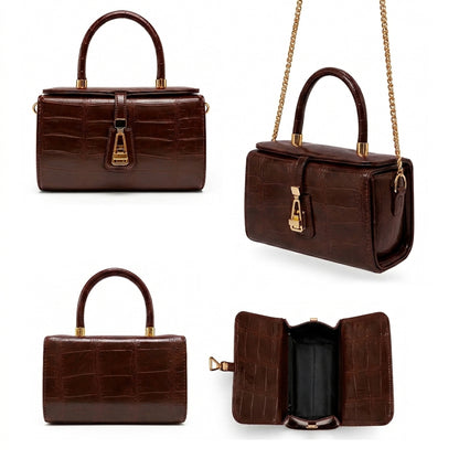 Savelle – Croc Top Handle Bag