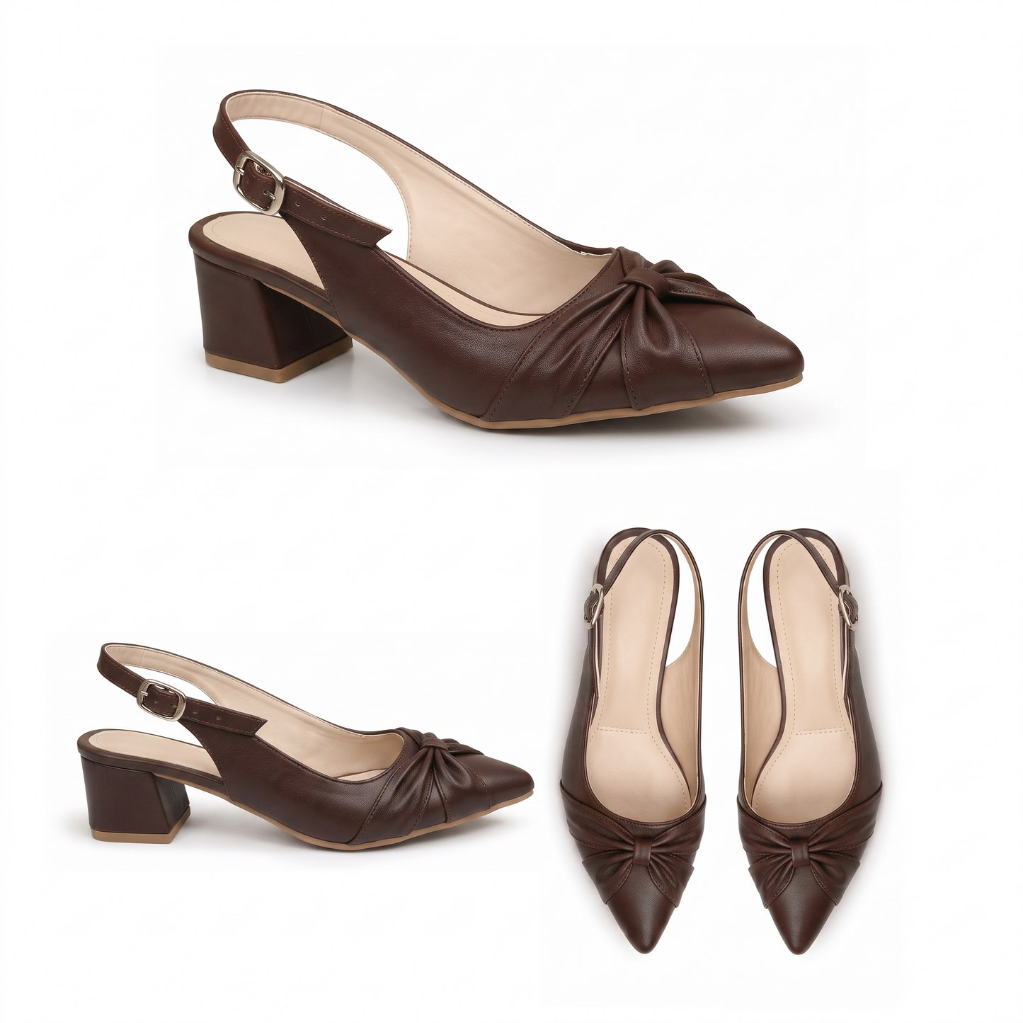 Vera – Knot Slingback Heel