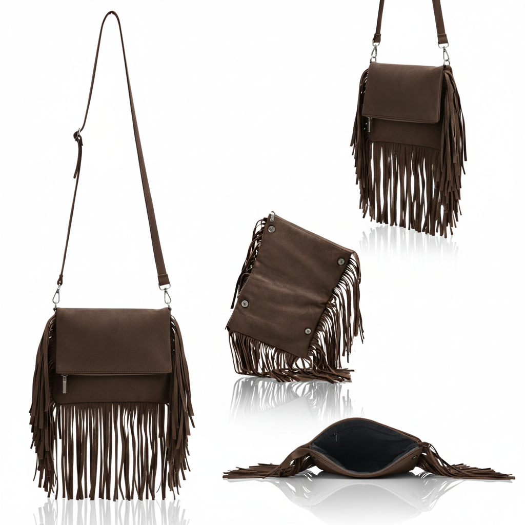 Juno – Suede Fringe Crossbody